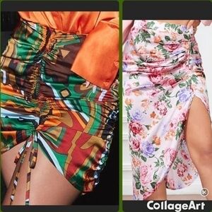 Bundle Skirts size XSmall  Rouched Mini date night girls night Y2K Sexy Flirty